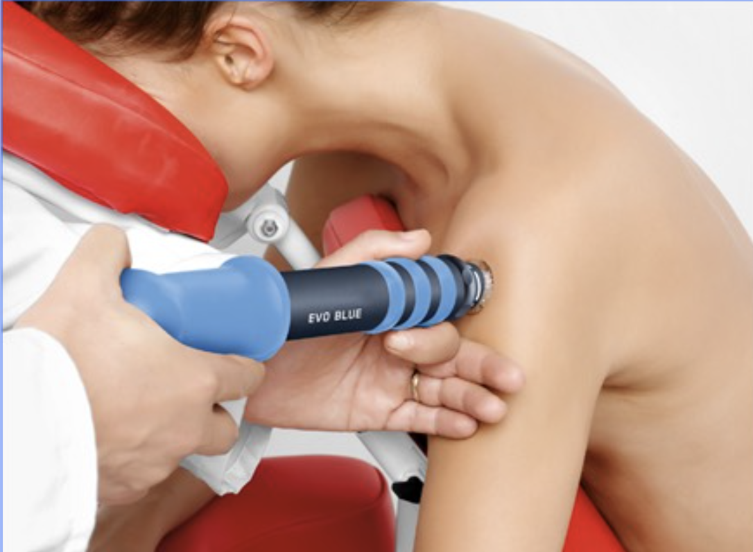 Anwendung der Stoßwellentherapie